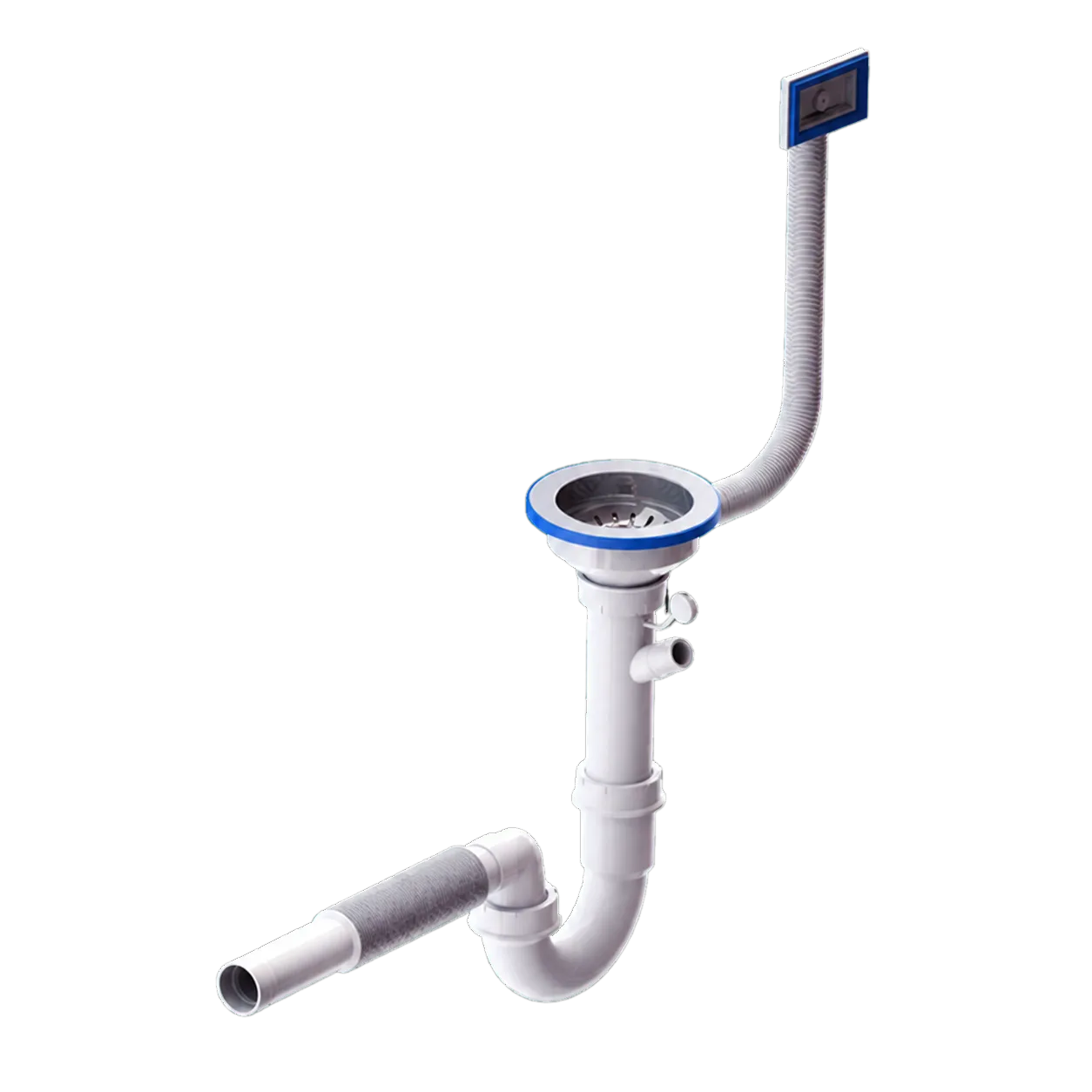 S-Sifon 115 mm Taşmalı Çamaşır Makinesi Bağlantısı Körüklü 32 mm Çıkış